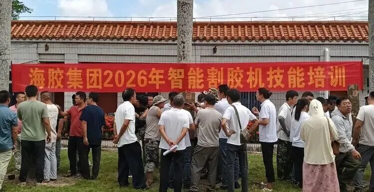 海南橡胶开展智能割胶机技能培训(图1)