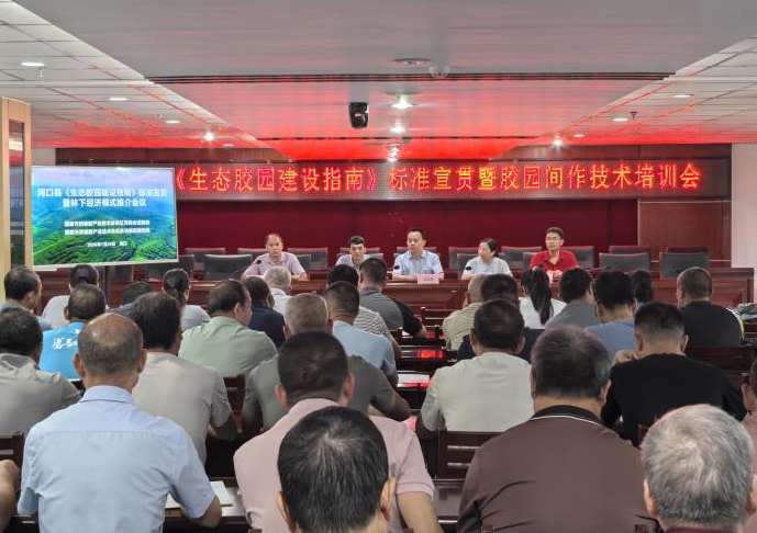 宣贯生态胶园建设标准 推介林下复合种植模式——天然橡胶产业专家团队赴滇五大植胶区开展科技服务(图1)